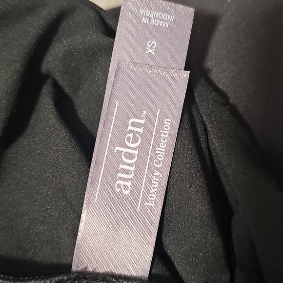 NWT Auden Luxe Stretch Boatneck Thong Bodysuit Black XS - Picture 7 of 10